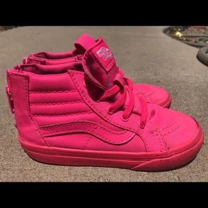 Vans hot pink high tops💕 (Toddler)